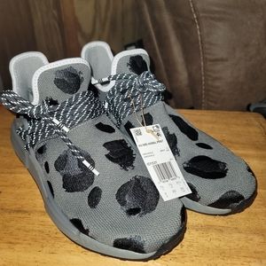 Adidas NMD HU Pharrell Animal Print Ash Grey Shoes ID1531 Men's